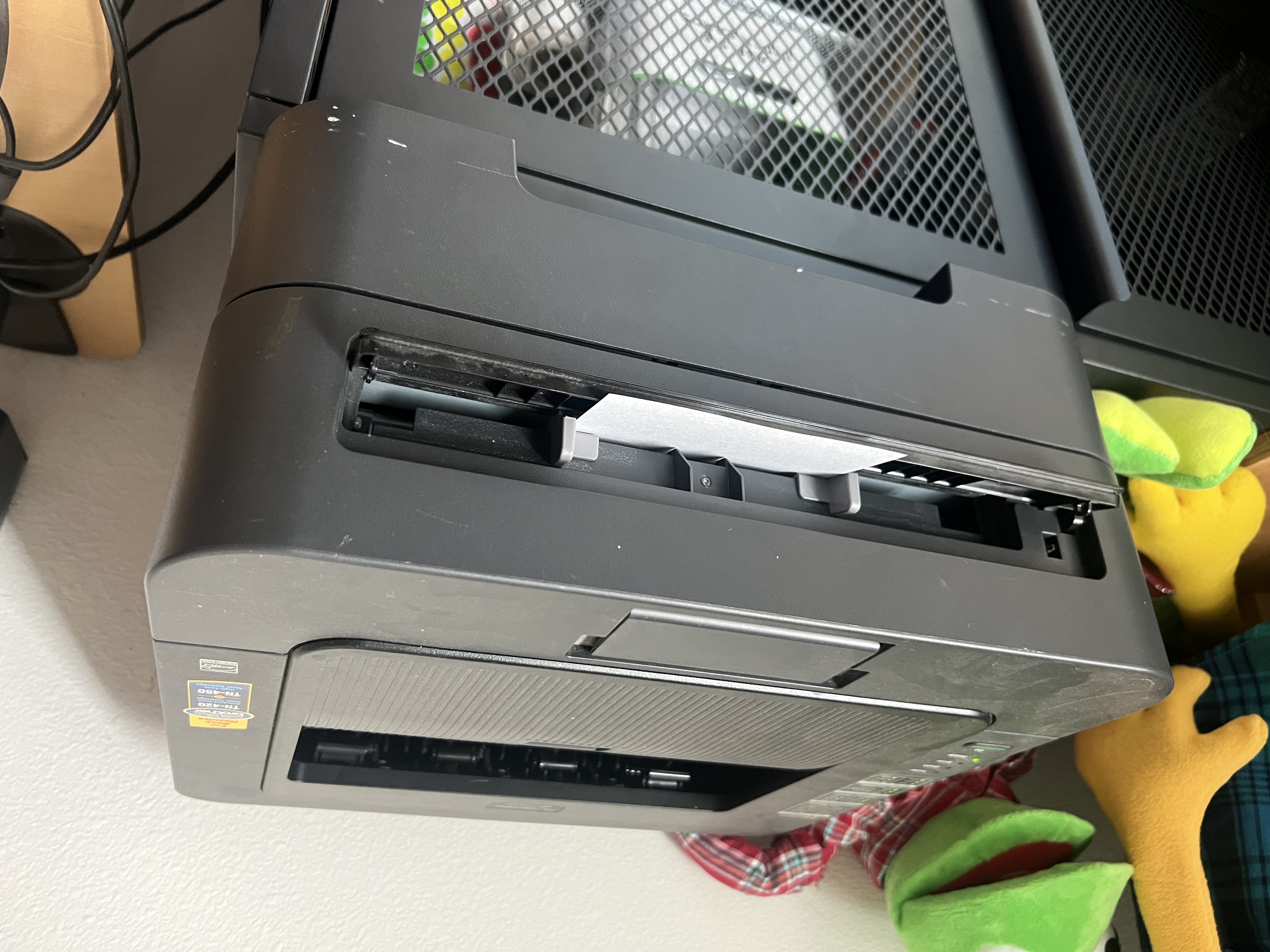 Brother laser printer's secret slot!